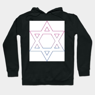 Star of David (bi pride edition) Hoodie